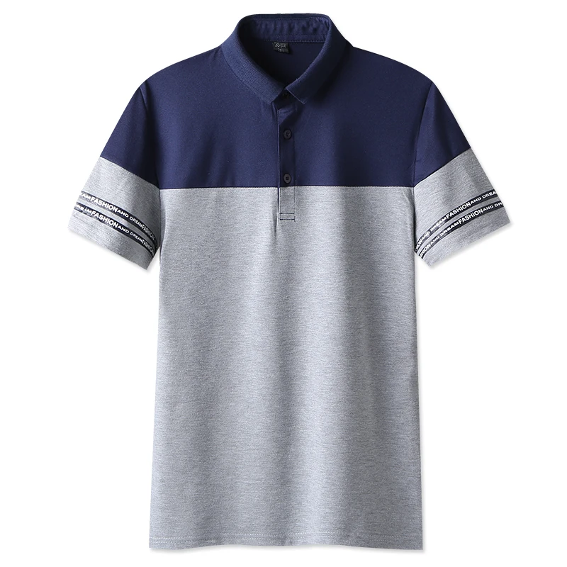 Summer Men Polos Shirt Business Casual Breathable embroidery stitching