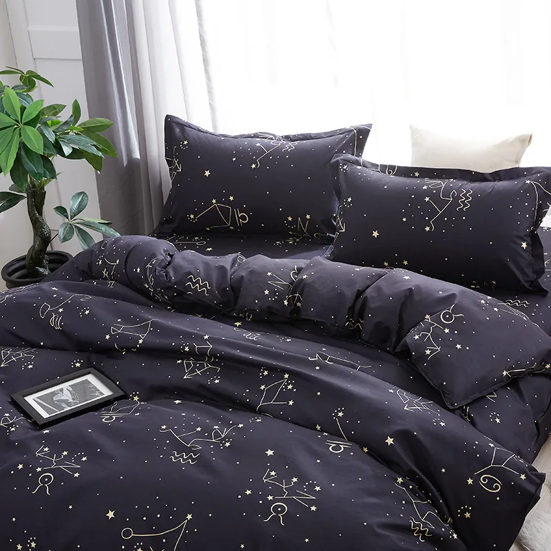 No Pilling No Fade Bedding Sets Single King Size 2 3pcs Star Duvet