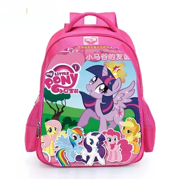 

2019 new My little pony unicorn cartoon primary school girl school bag 1-3 grade cartoon backpack burden shoulder bag