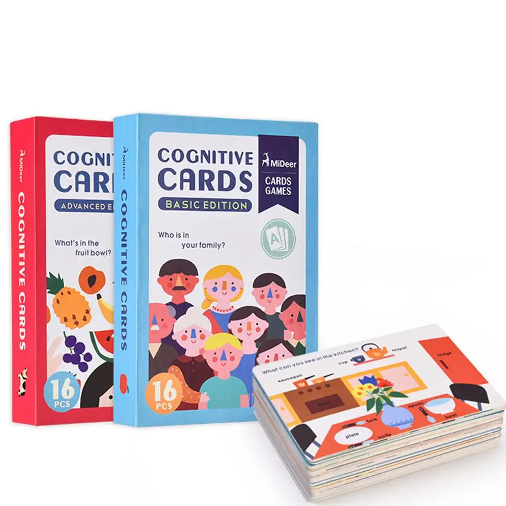 LeadingStar 16 PCS Kids Cognitive Cards Early Learning Flash Cards Toy Game Basic Educational Toys for Children Christmas Gift LeadingStar 16 PCS Kids Cognitive Cards Early Learning Flash Cards Toy Game Basic Educational Toys for Children Christmas Gift