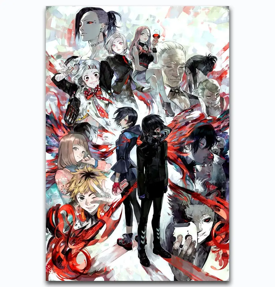 Hot New Hot Japanese Comics Fighting Anime-Silk Art Poster Wall Sicker Decoration Gift