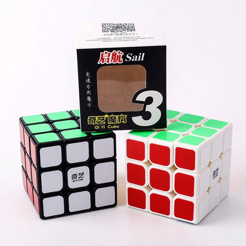 1 шт. Классические игрушки 3x3x3 ABS стикер блок высокое качество скорость разноцветный волшебный куб обучающие и образовательные головоломки Cubo Magico игрушки