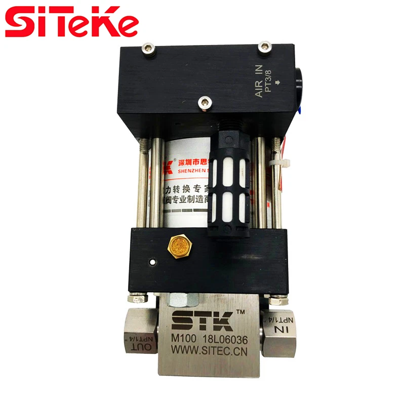 

Wholesale SITEKE Brand Model M100 600-800 Bar Output High pressure air driven water pipeline test pump