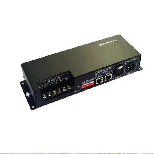 Лучшая цена 1 шт. 27 канал 9 Группа dmx 512 светодиодный декодер использовать для светодиодной ленты