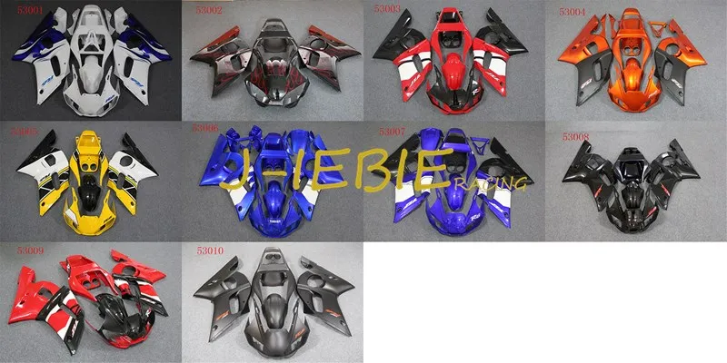 

ABS Injection Fairing Body Work Frame Kit for Yamaha YZF 600 R6 1998 1999 2000 2001 2002