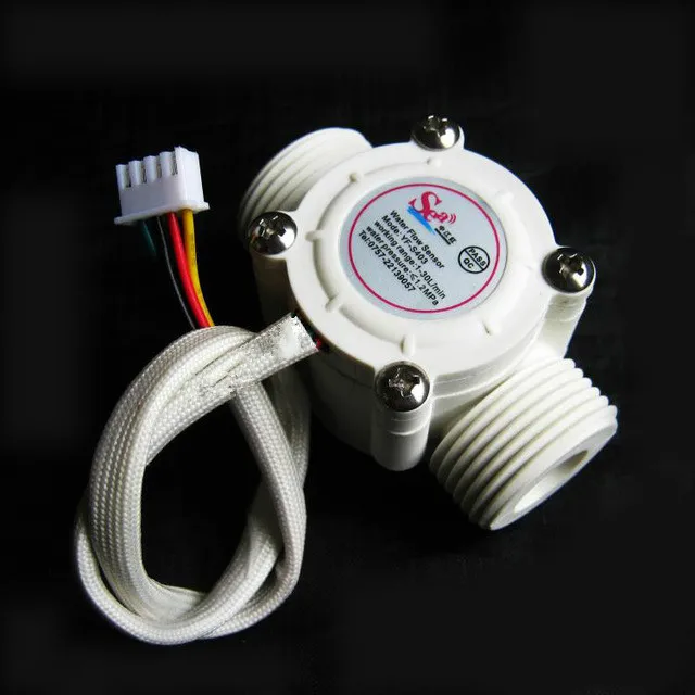 2 шт. расходомер ssensor воды расходомер топлива счетчик индикатор с датчик температуры плавательный бассейн 1-30L/мин G3/4 DN20