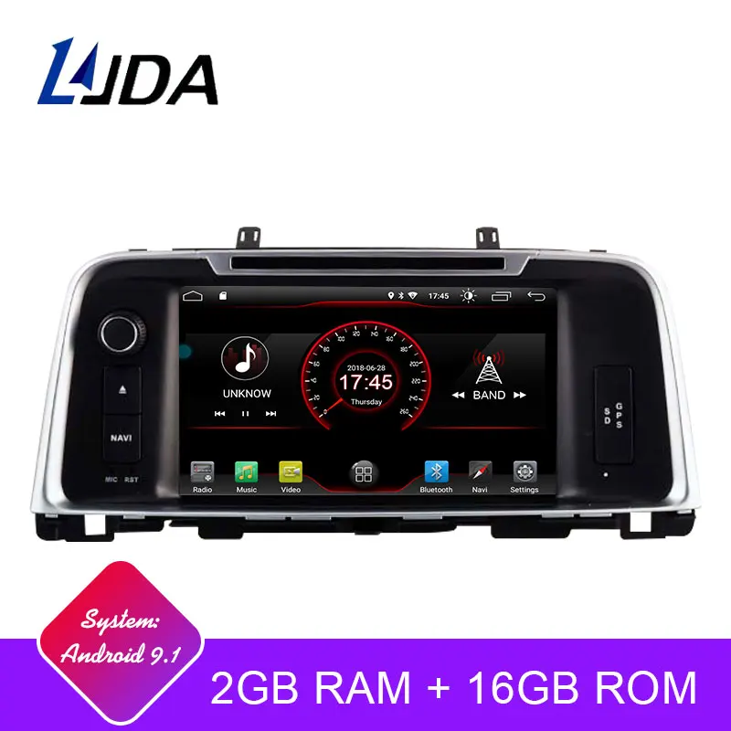 

LJDA Android 9.1 Car DVD Player For KIA K5 OPTIMA 2015 2016 2017 2018 GPS Navigation 2 Din Car Radio Multimedia WIFI Stereo IPS