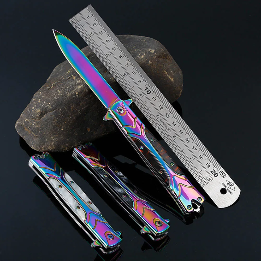 

AZRAEL OD062 Survival Knife Edc Mini Portable Key Stainless Steel Fold Camping Tactical Folding Pocket Ring Outdoor Tool Hunting