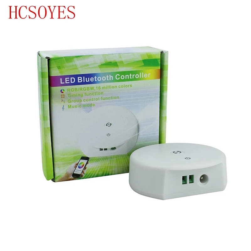 buy DC12 24V RGB RGBW Bluetooth LED Controller,Timing Function, Group Control, Music Mode, apply to IOS Android