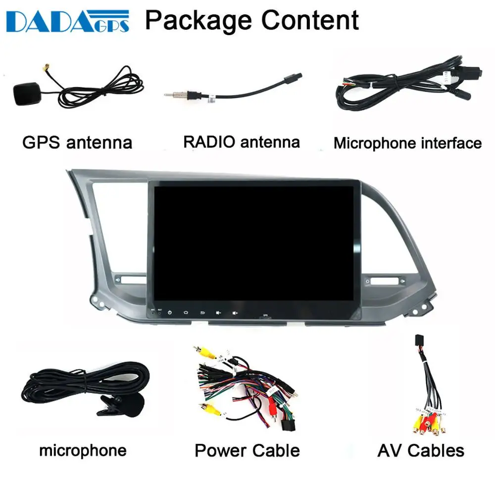 Perfect Android 9.0 4+32GB Car Radio Multimedia 2 din Video Player GPS  Navigation 4G For Hyundai Elantra 2015 2016 2017 2018 px5 4
