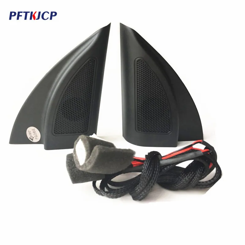 

free shipping For Hyundai Solaris 2017 2018 triangle head tweeter speakers car tweeter audio trumpet speakers tweeter with wire