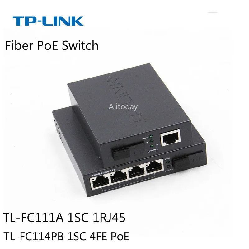 Медиаконвертер TP-Link 4 порта 100 Мбит/с одномодовый одноволоконный оптический