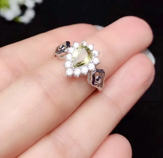 Сапфир кольцо натуральный сапфир 925 серебро 0.5ct драгоценный камень ювелирные украшения кольца ручной работы# BL18102506