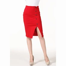 Модные летние однобортный Для женщин посылка бедра юбка новое поступление тонкий Высокая Талия Профессиональный Юбки-карандаши