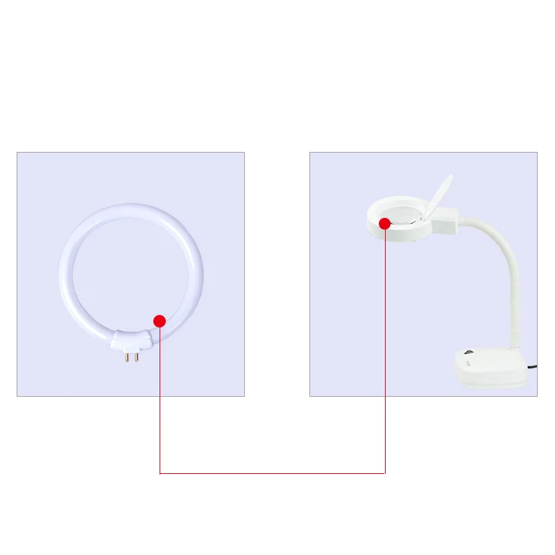 T4 круглая кольцевая труба 11W 110V& 220V G10q флуоресцентная кольцевая лампа 4 штифта увеличительное стекло светильник маленькие настольные лампы белая лампа