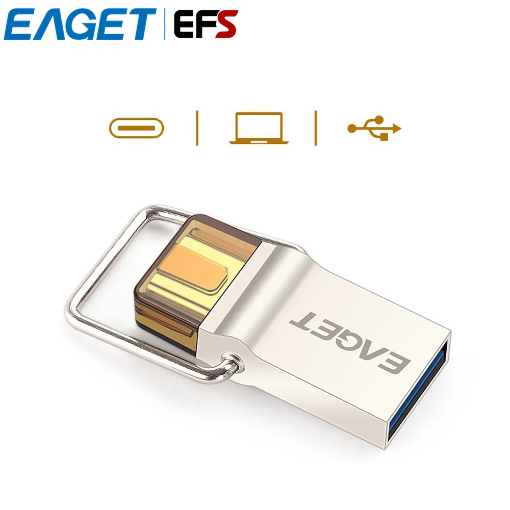 Authentic Eaget CU10 USB-C/USB 3.0 OTG Flash Drive (16GB)