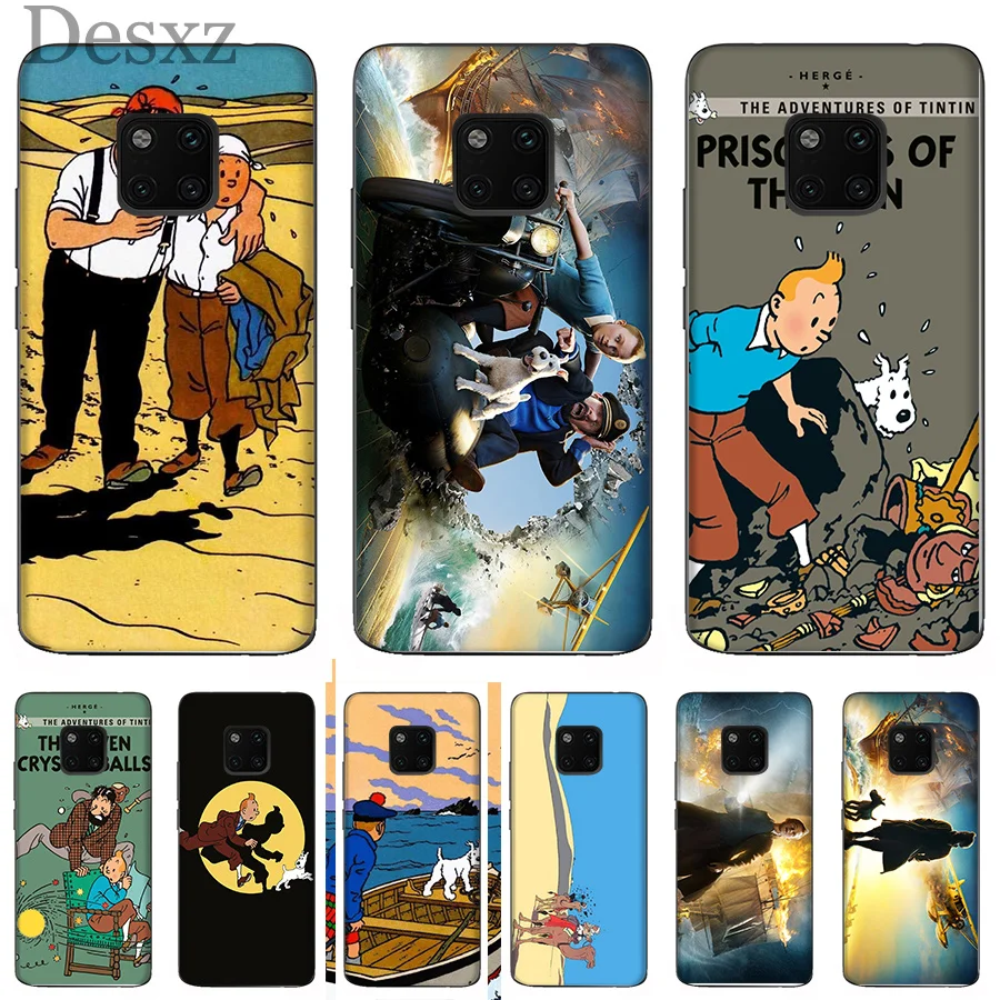 Чехол для телефона The adventures Of Tintin Красочный милый чехол huawei mate 10 20 lite Pro 2 3 4 4i i Y5 Y7 Y9