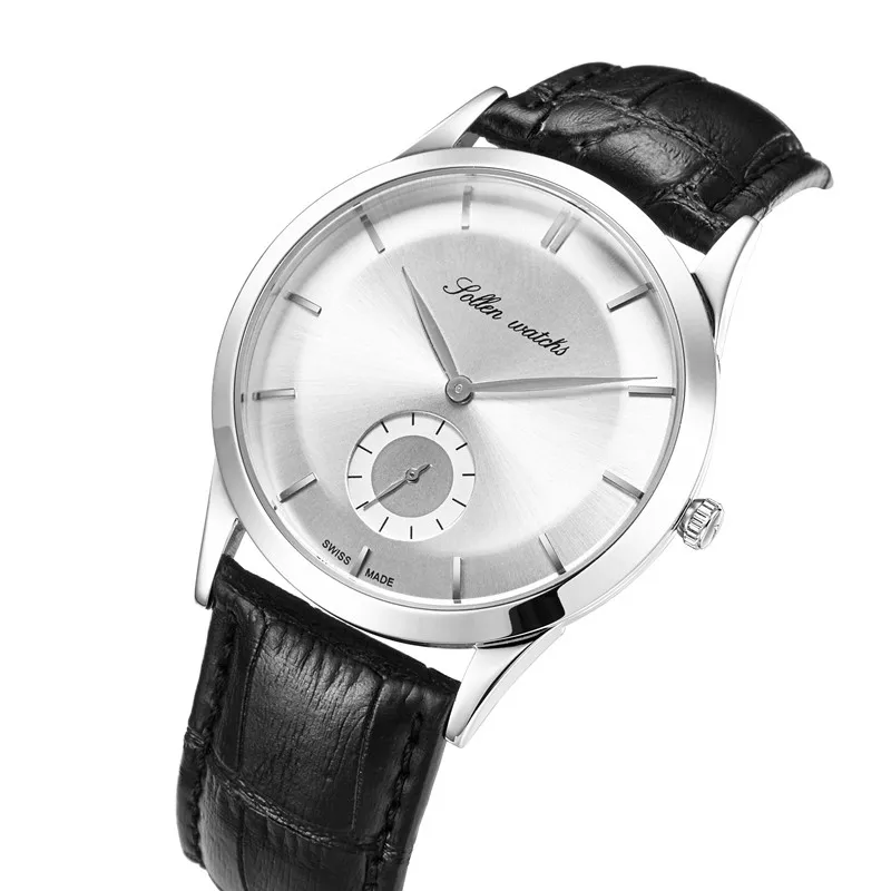 

zegarki meskie Luxury Brand Men's Business Watches Men WristWatch Sport Male Clock Leather Small three needle Quartz-watch