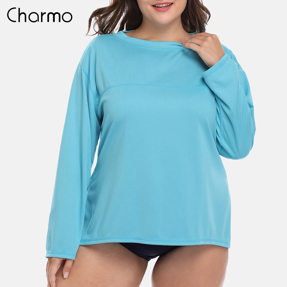 Женский купальный костюм Charmo с длинным рукавом защитой от ультрафиолета UPF 50