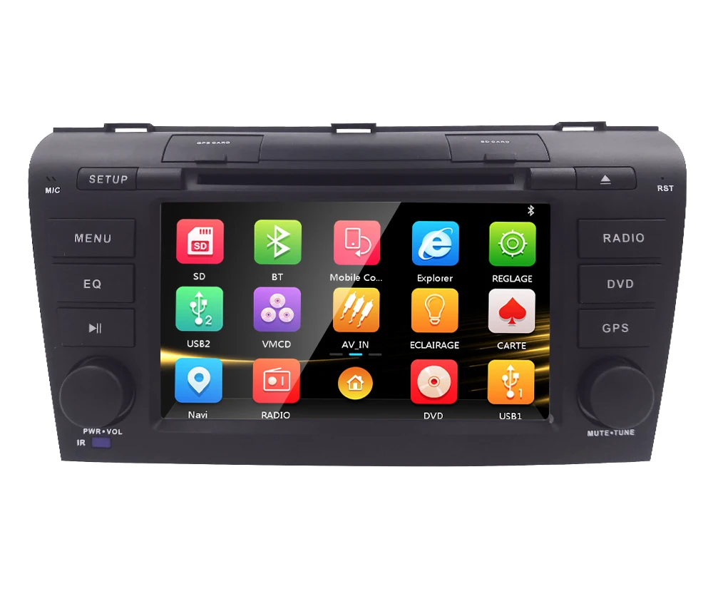 7 &quotавтомобильный DVD плеер с GPS аудио Радио стерео USB/SD AUX BT/TV Canbus автомобильный