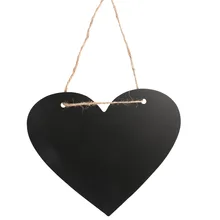 В форме сердца деревянные подвесные украшения Свадебные украшения с струнами