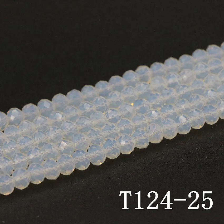 25 Natural transparent white egg white Croatia AB crystal beads (4)(1)