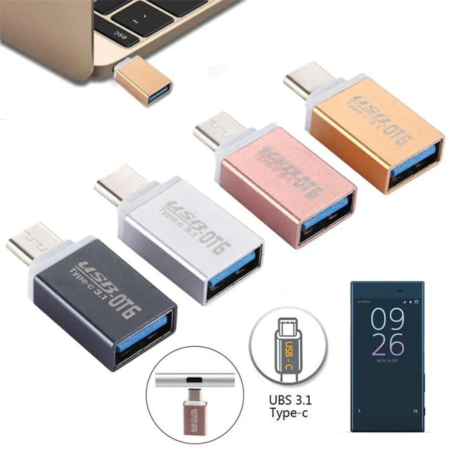 USB к USB-C Тип C USB 3,1 данных OTG адаптер для Oneplus Three/OnePlus 3T высокого Скорость Сертифицированный Аксессуары для мобильных телефонов