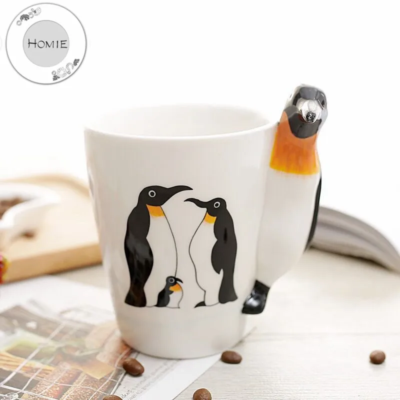 HOMIE lovely Animal Ceramics Coffee Mug Large Capacity 360ml Animal Mugs creative Drinkware Coffee Tea Cups Novelty Gifts milk 10
