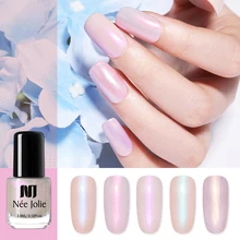 NEE JOLIE 3,5 мл перламутровый лак для ногтей мерцающий лак фиолетовый зеленый смешанные цвета DIY лак для ногтей