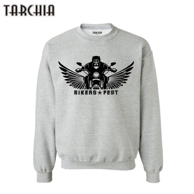 

TARCHIA 2019 Pullover Hoodies Mens Long Sleeve Casual Sweatshirts new bikers fest Autumn Outerwear Sportwear Hoodies Printed