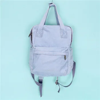 

Postage Korea UL ZZANG wash jeans Backpack Tidal Girl Retro Joker Schoolbag Leisure Backpack SS - 051