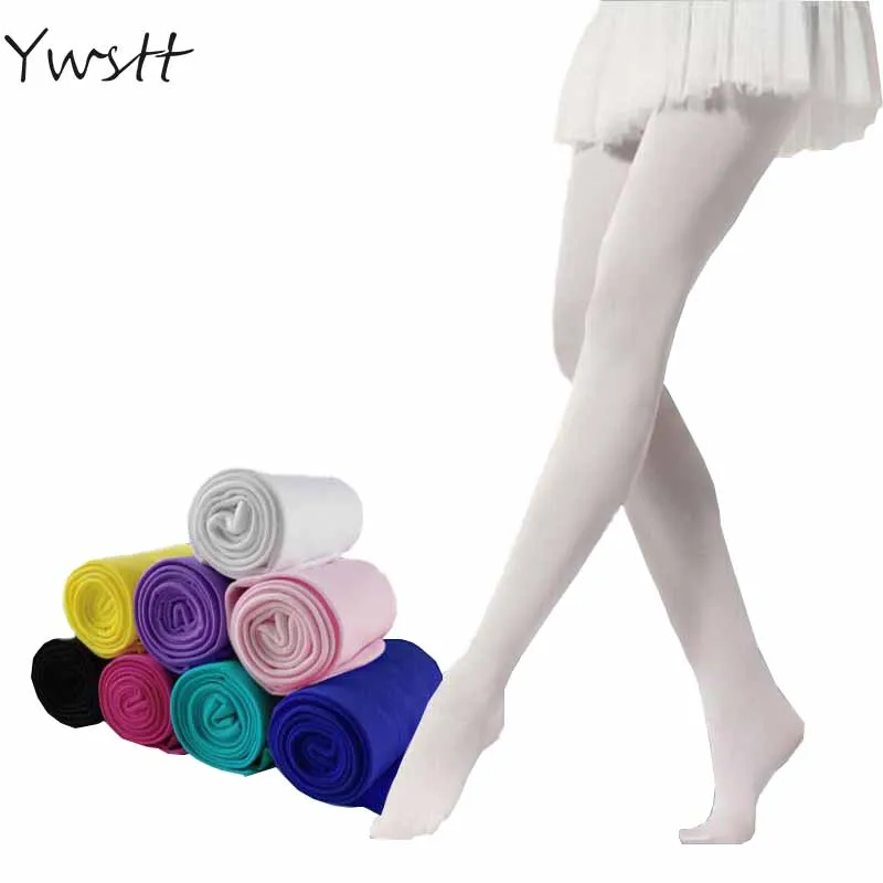Ywstt Girls Tights Children Elastic Velvet Baby Pantyhose Dance Tights