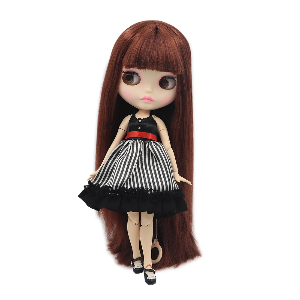 Ледяной DBS Blyth кукольные 1/6 шарнирное тело новая матовая лицевая сторона из белой