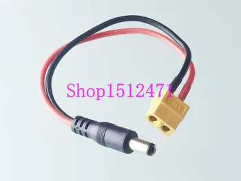 

1pce XT60 Female to 5.5x2.1mm Male DC Power Adapter for Lipo Battery Charger