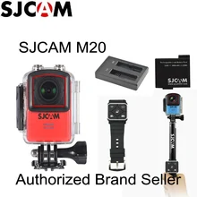Новая спортивная Экшн-камера SJCAM M20 с Wi-Fi и гироскопом, HD 2160 P, 16 МП, 4 K, водонепроницаемая, DV, Bluetooth, часы с автоматическим таймером, рычаг дистанционного управления
