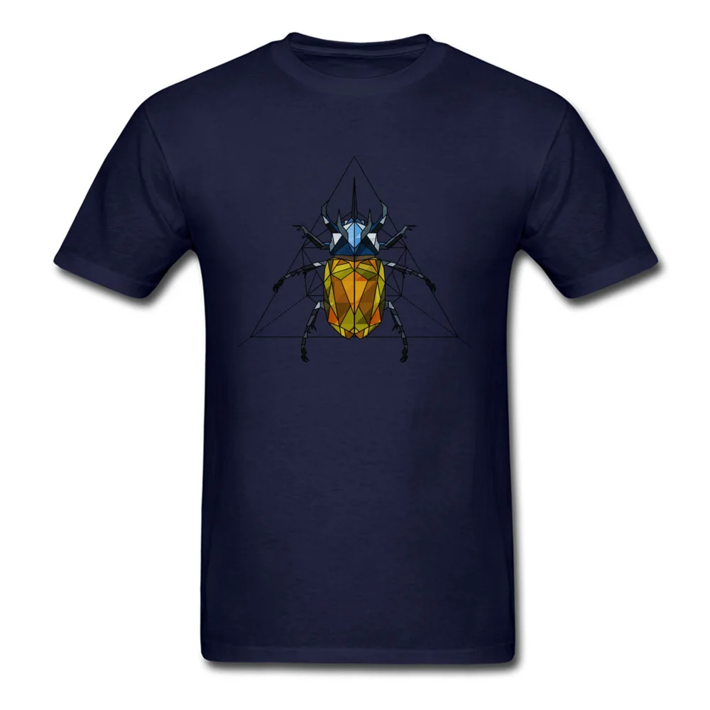 Geo Beetle Mens T Shirt 2017 Discount Normal Tops & Tees 100% Cotton Round Collar Short Sleeve Custom Sweatshirts Lovers Day Geo Beetle navy