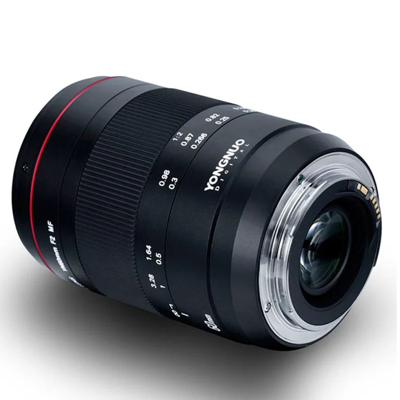 Макро объектив YONGNUO YN60mm F2 MF 60 мм 0 234 м с ручной фокусировкой Большая диафрагма