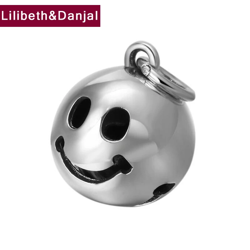 

2019 Smiley face Bell love never fails Pendant 100% 925 Sterling Silver Men Women Necklace Pendant maitresse cadeau Jewelry P37