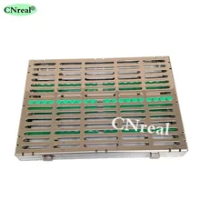 1 pc Dental Disinfection Sterilization Brackets Cassette Case Rack Tray Box for 20 pcs Surgical Instruments new dental surgical 10 instruments sterilization cassette tray racks holder case