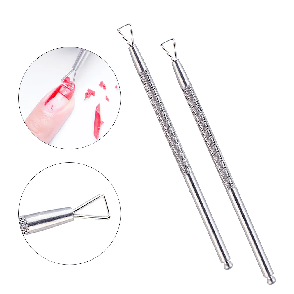 

1pc Stainless Steel Nail Art Double Sided Cuticle Finger Dead Skin Cut Remover Pusher Manicure Pedicure Nail Care Tools