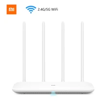 Xiaomi mi роутер 4 беспроводной 1167 Мбит/с двухдиапазонный 5 ГГц Wi-Fi 802,11 ac четыре антенны двухъядерный mi Net подключение одним ключом