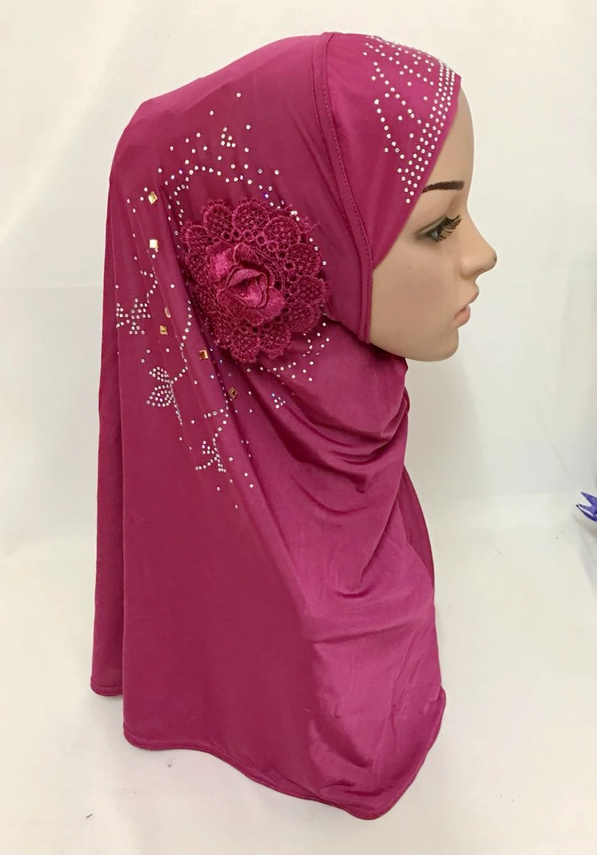

Softy Islamic Wrap Merly Convenient Muslim Hijab with Flower