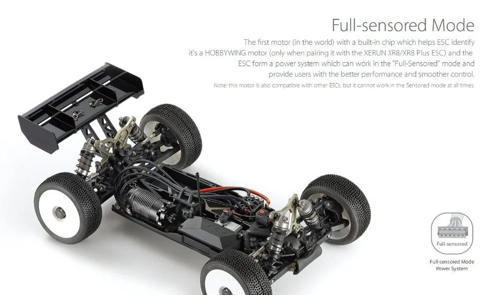 HobbyWing XeRun 4268-1600KV/1900KV/2200KV 4274-2250KV sensored brushless 4-pole inrunner motor RC 1/8 1/10 buggy