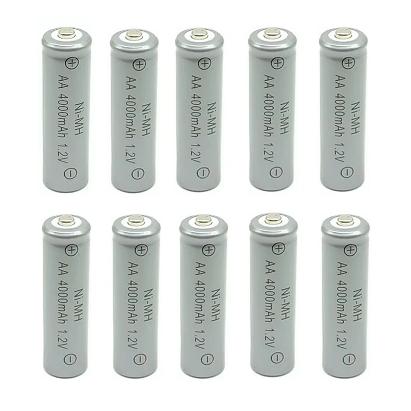 10 шт AA 4000mAh Ni-MH аккумуляторные батареи+ 10 шт AAA 3000mAh аккумуляторные батареи