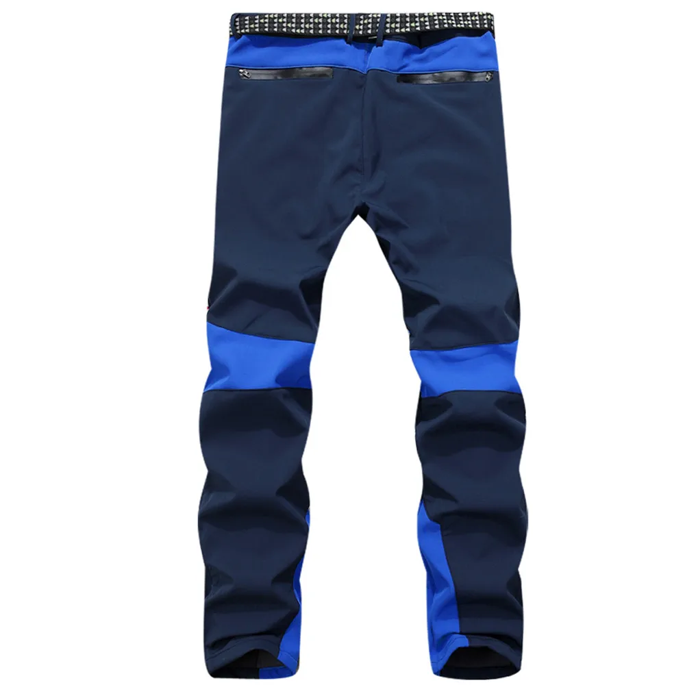 Men pants Waterproof Windproof Outdoor Sports pants men Patchwork Warm Winter Thick Pants fashions men Trousers c0413