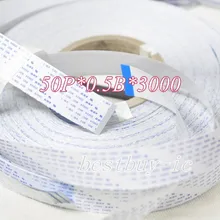 0,5 мм расстояние+ 3000 мм Длина+ 50Pin B/Обратный line мягкий провод гибкий плоский Cable.50P* 0.5B* 3000 мм