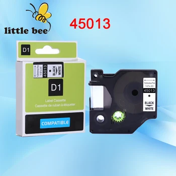 

10pcs/lot High quality DYMO D1 12mm label tape black on white DYMO tape cartridge dymo tape 45013 for dymo printer