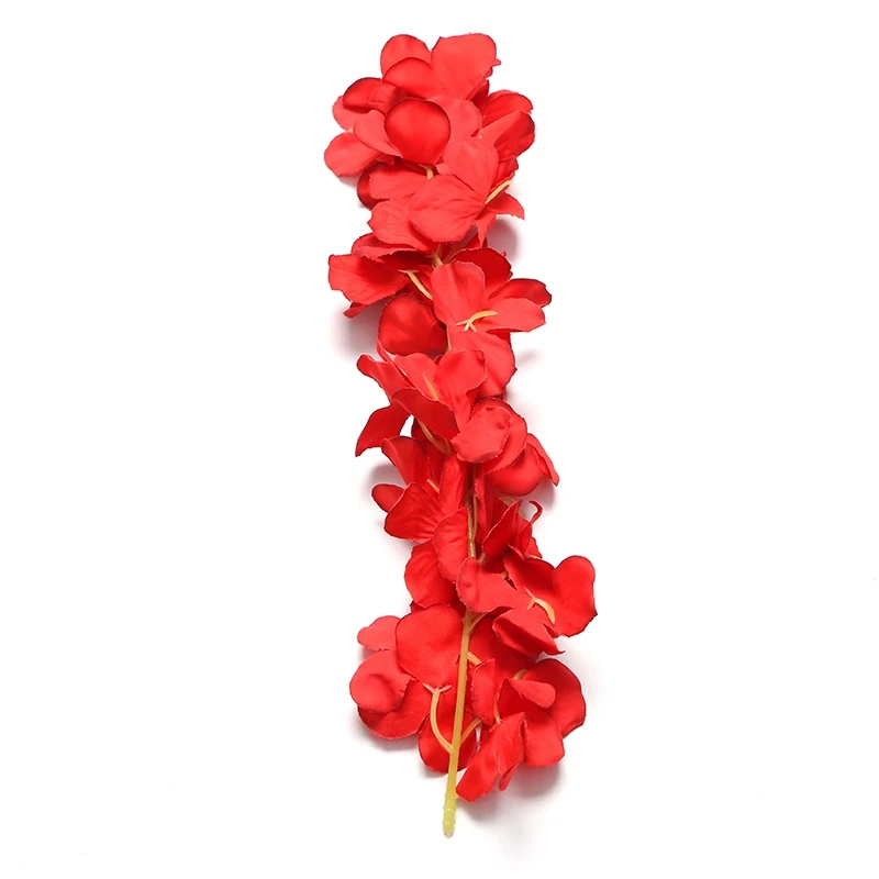 1 шт. 30 см ротанговая полоска Глициния искусственная Цветочная лоза для дома вечерние Детская комната украшения для самодельного изготовления поддельные цветы шелк Глициния - Цвет: Красный