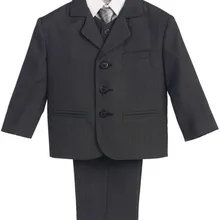 Торжественные костюмы для торжественных случаев на 3 пуговицах для мальчиков, Нарядные Костюмы на свадьбу(пиджак+ жилет+ штаны