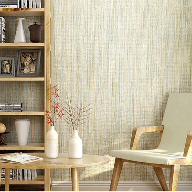 Buy Modern Simple straw texture Wallpaper Roll Solid